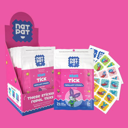 NATPAT TrailPatch Tick Repellent Stickers for Kids | 24 Pack