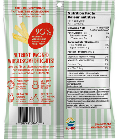 OHME Apple Fries (Snack Size)