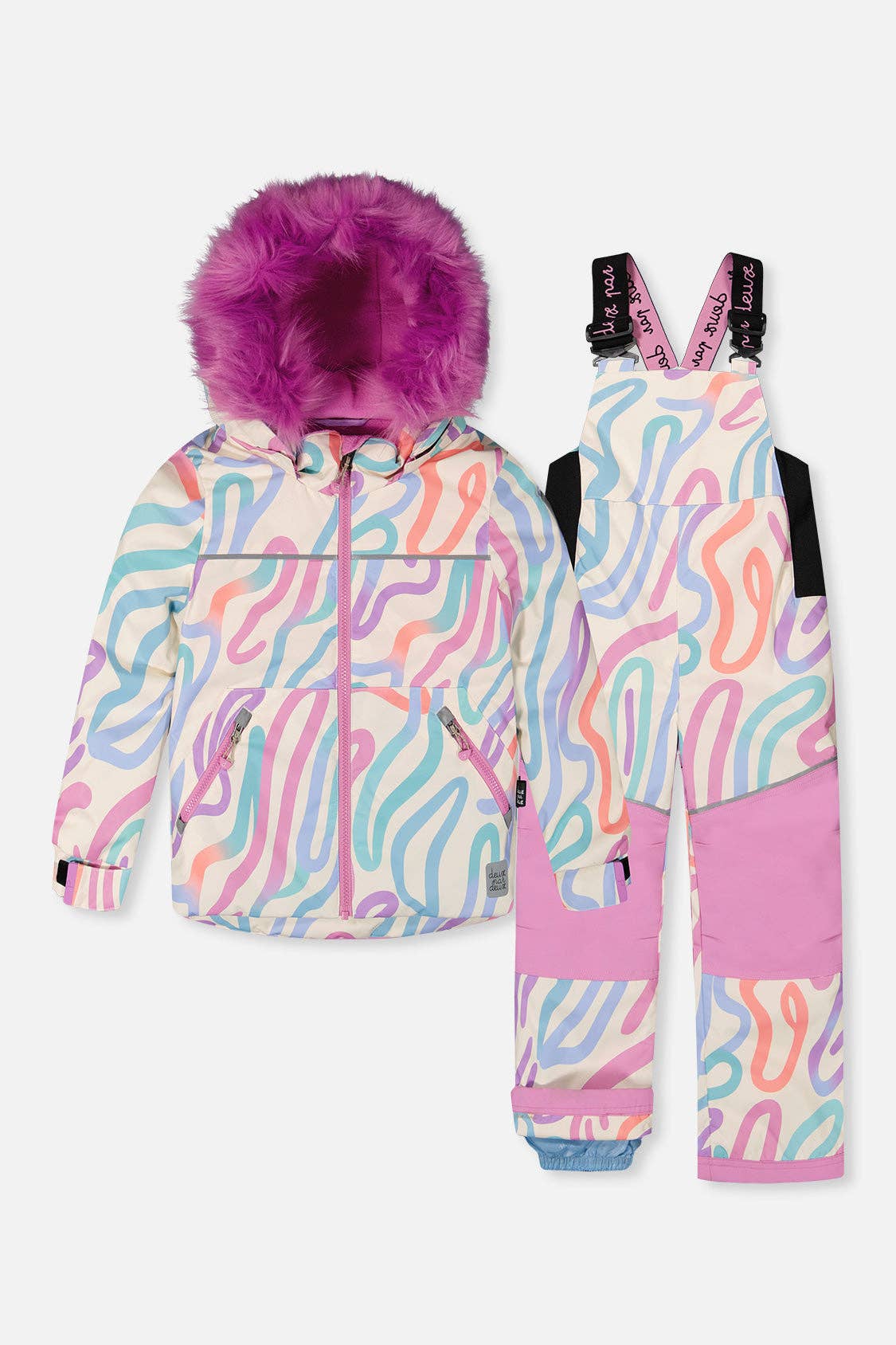 [Pre-order] Two Piece Discover Snowsuit Multicolored Line Print