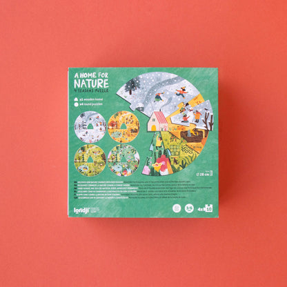 Londji A Home for Nature - Seasons Puzzle in 4 Layers | Ages 3-6