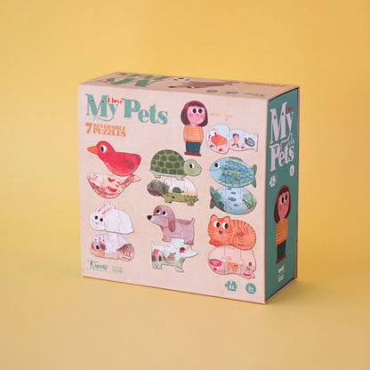 Londji I Love My Pets - 7 Reversible Puzzles | Ages 3+