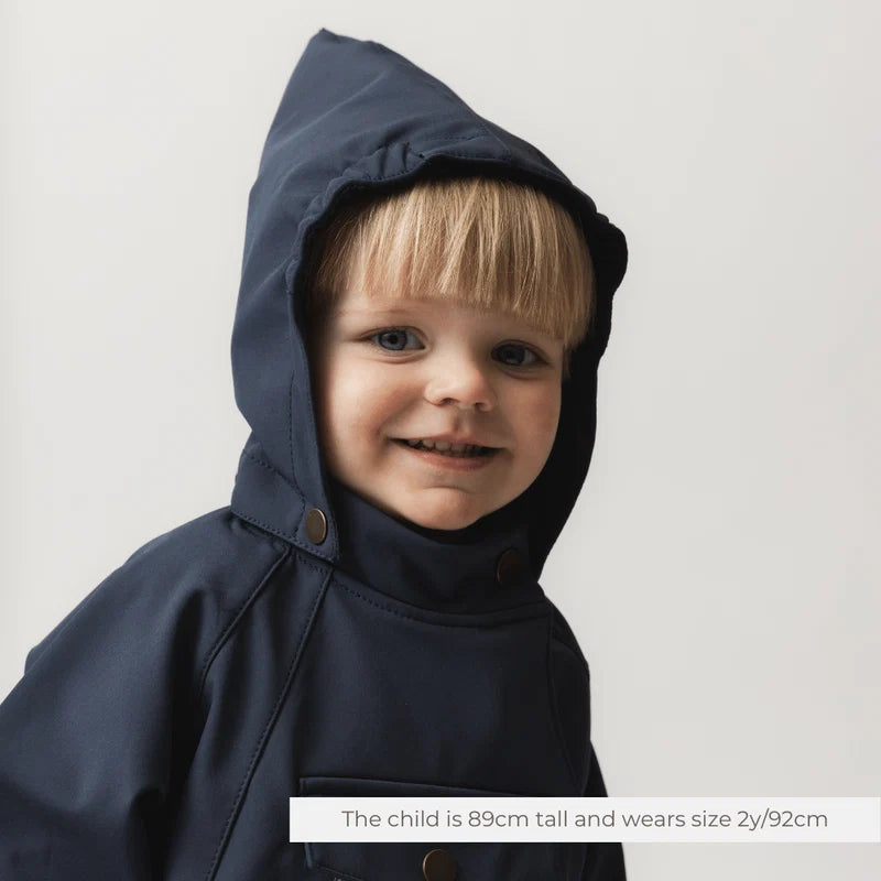 MINI A TURE MATWAI Softshell Jacket GRS - Navy | Ages 2-3