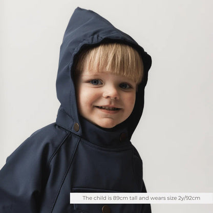 MINI A TURE MATWAI Softshell Jacket GRS - Navy | Ages 2-3