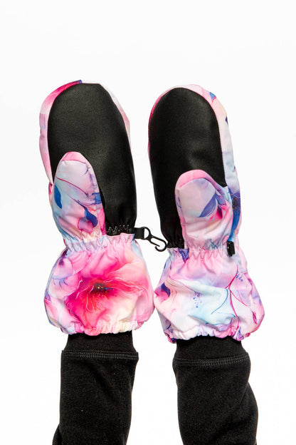 [Pre-order] Play Winter Mittens Mauve Flower Print