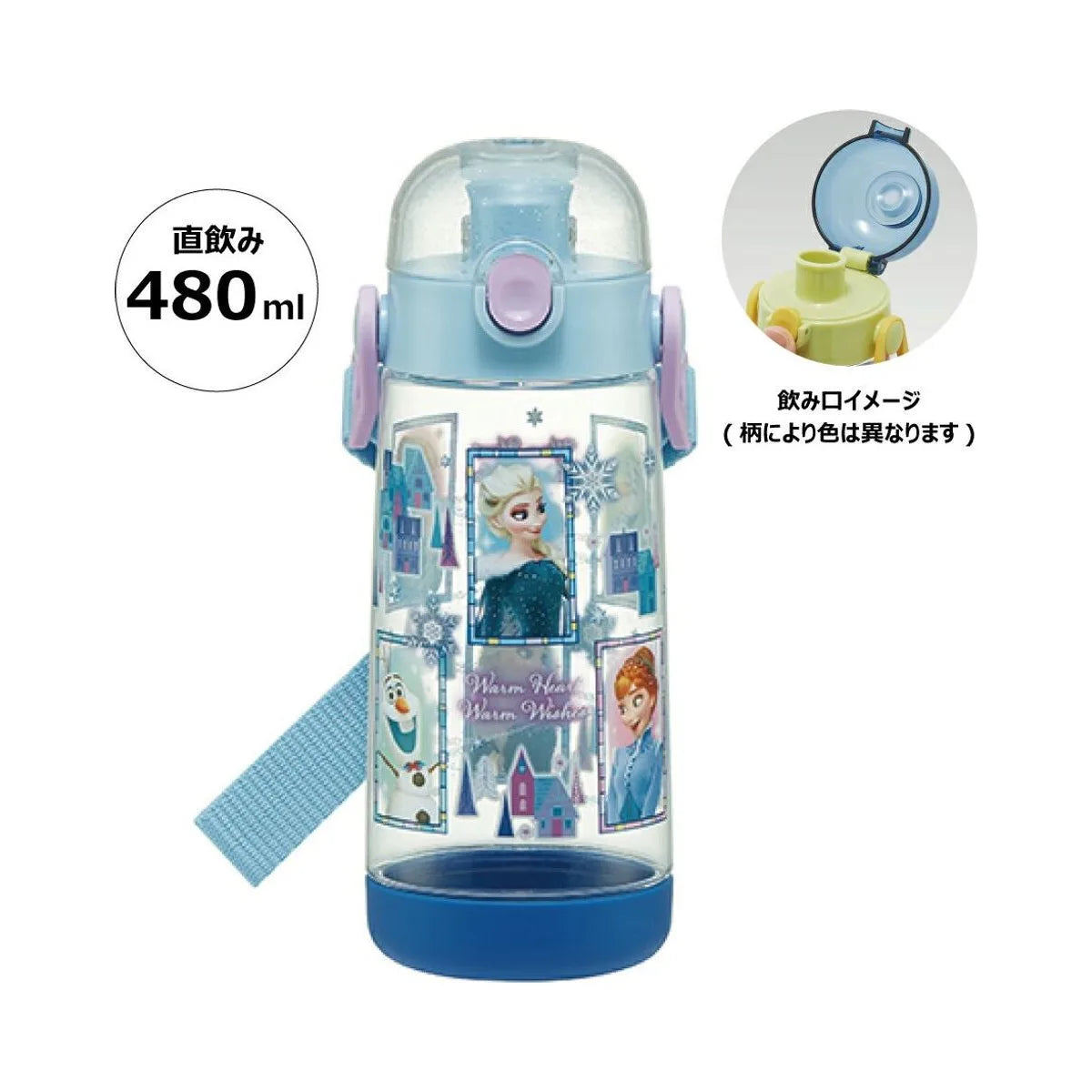 Skater Frozen Water Bottle 480mL