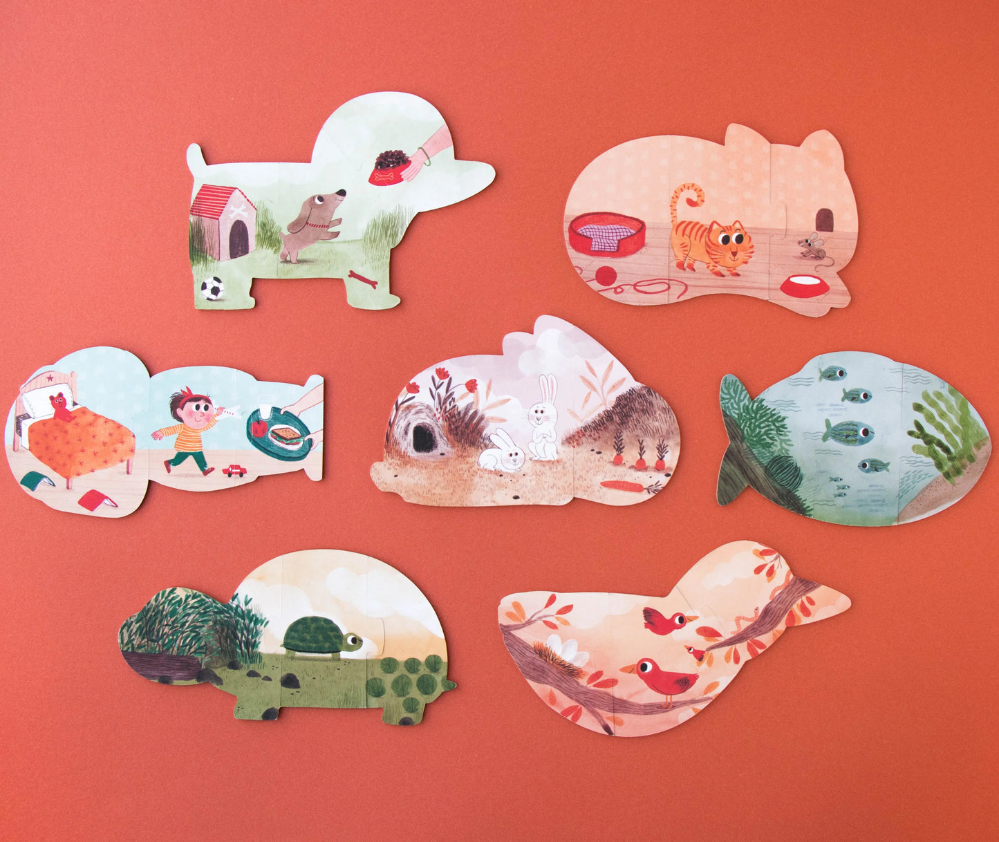 Londji I Love My Pets - 7 Reversible Puzzles | Ages 3+