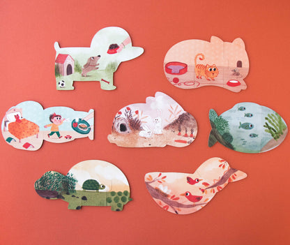 Londji I Love My Pets - 7 Reversible Puzzles | Ages 3+