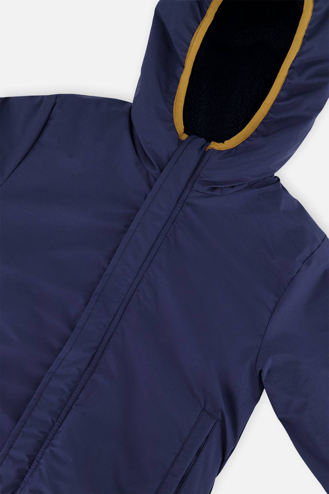 [Pre-order] Reversible Mid-Season Jacket Dark Blue, Beige And Brown