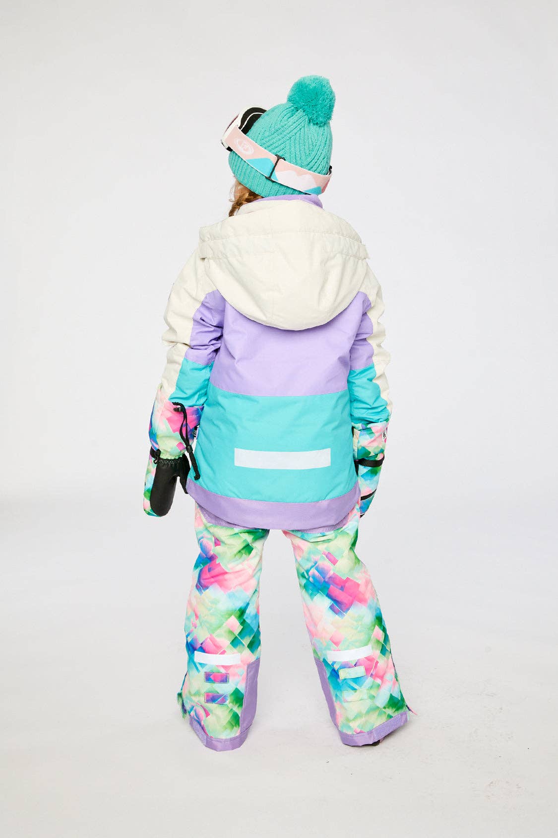 [Pre-order] 2-Piece Teknik Snowsuit Multicolor Diamond Pattern