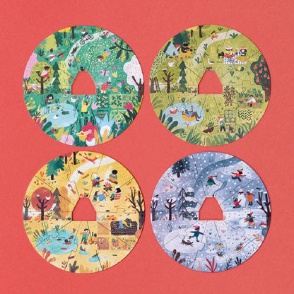 Londji A Home for Nature - Seasons Puzzle in 4 Layers | Ages 3-6