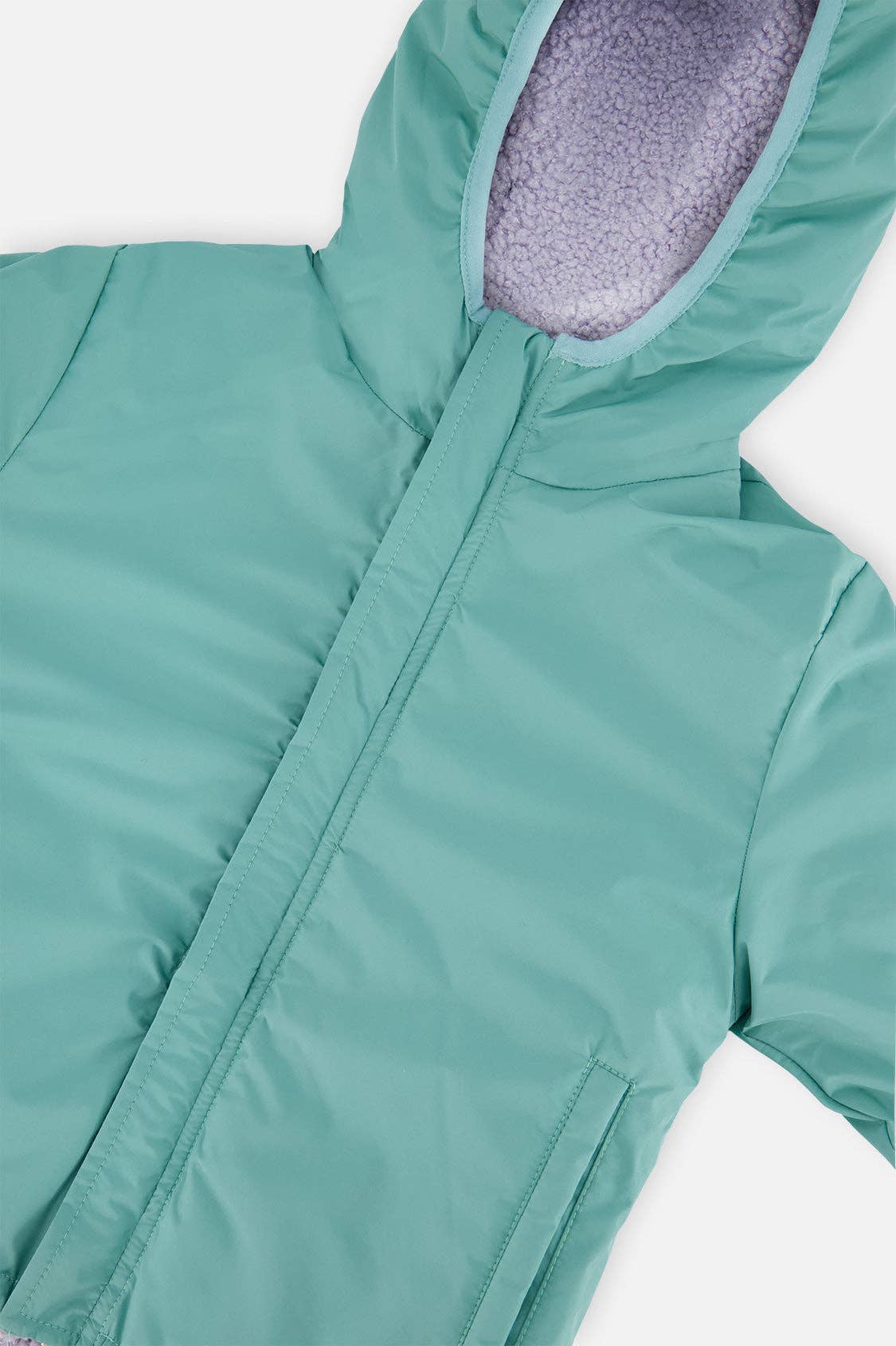 [Pre-order] Reversible Mid-Season Jacket Pale Blue-Grey And Mauve