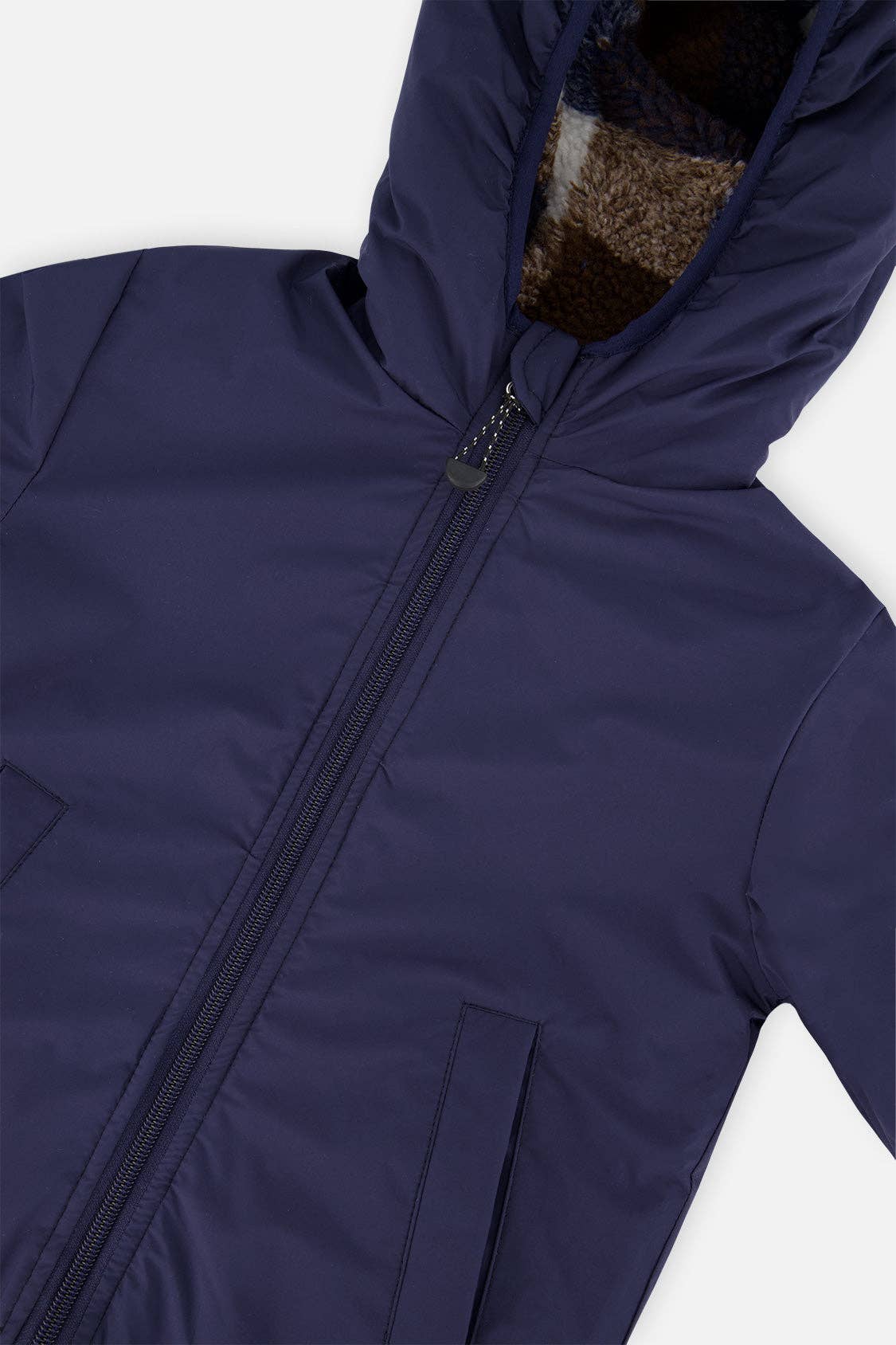 [Pre-order] Reversible Mid-Season Jacket Dark Blue And Brown