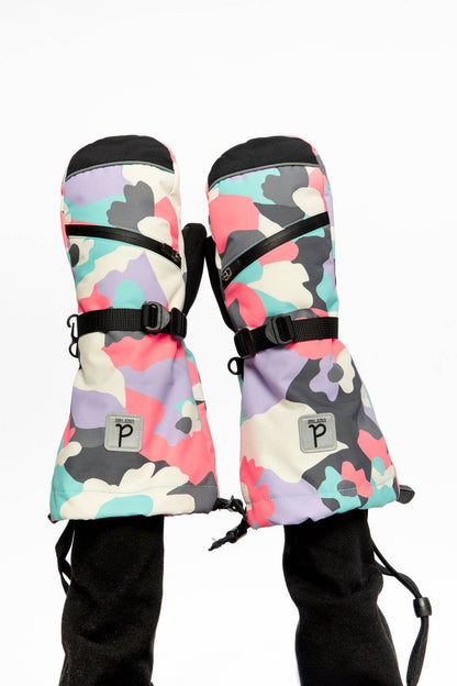 [Pre-order] Teknik Winter Mittens Coral Camouflage