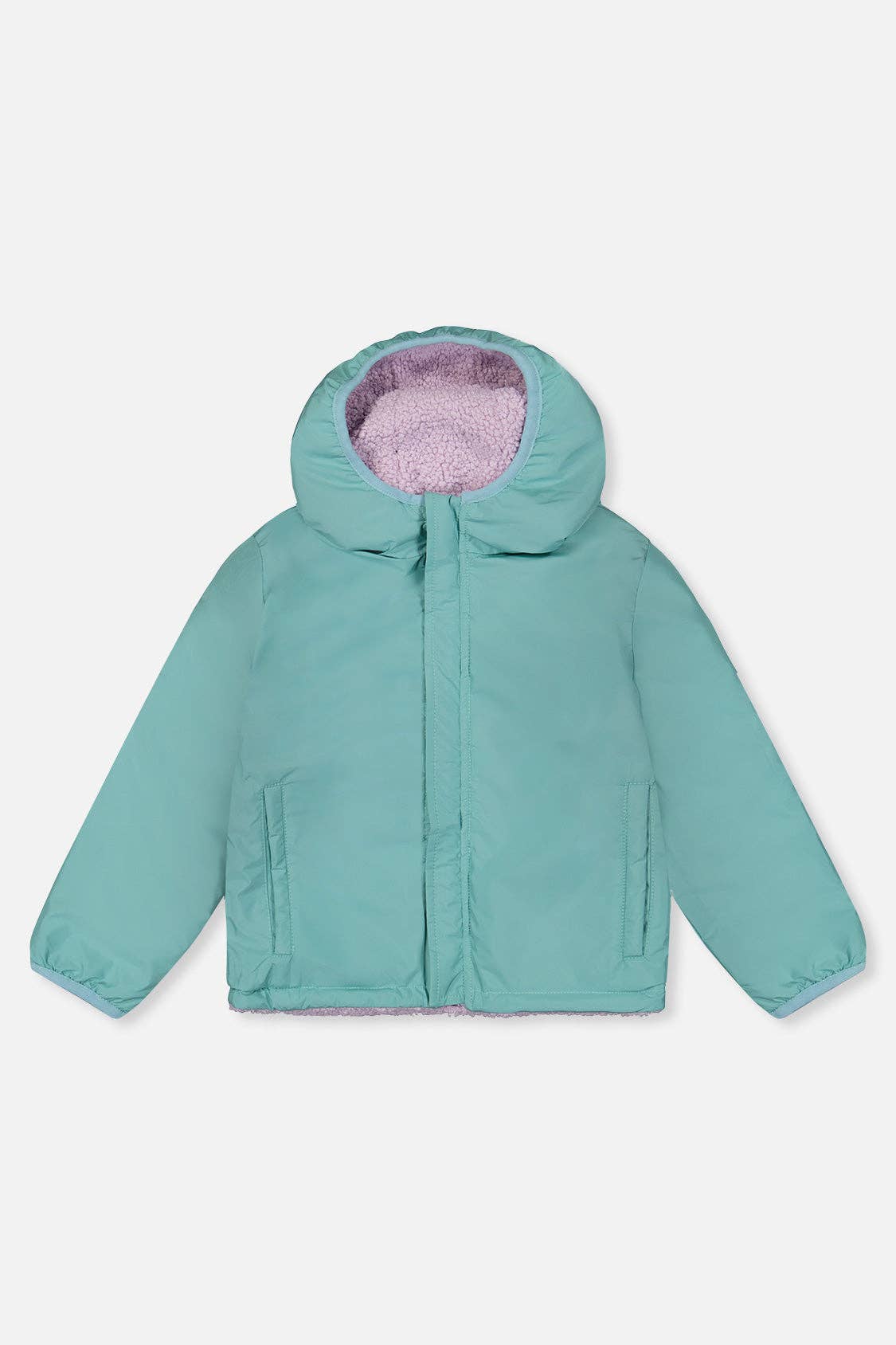 [Pre-order] Reversible Mid-Season Jacket Pale Blue-Grey And Mauve