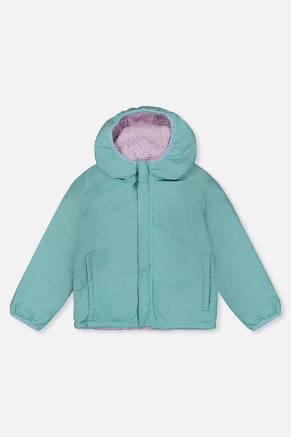 [Pre-order] Reversible Mid-Season Jacket Pale Blue-Grey And Mauve
