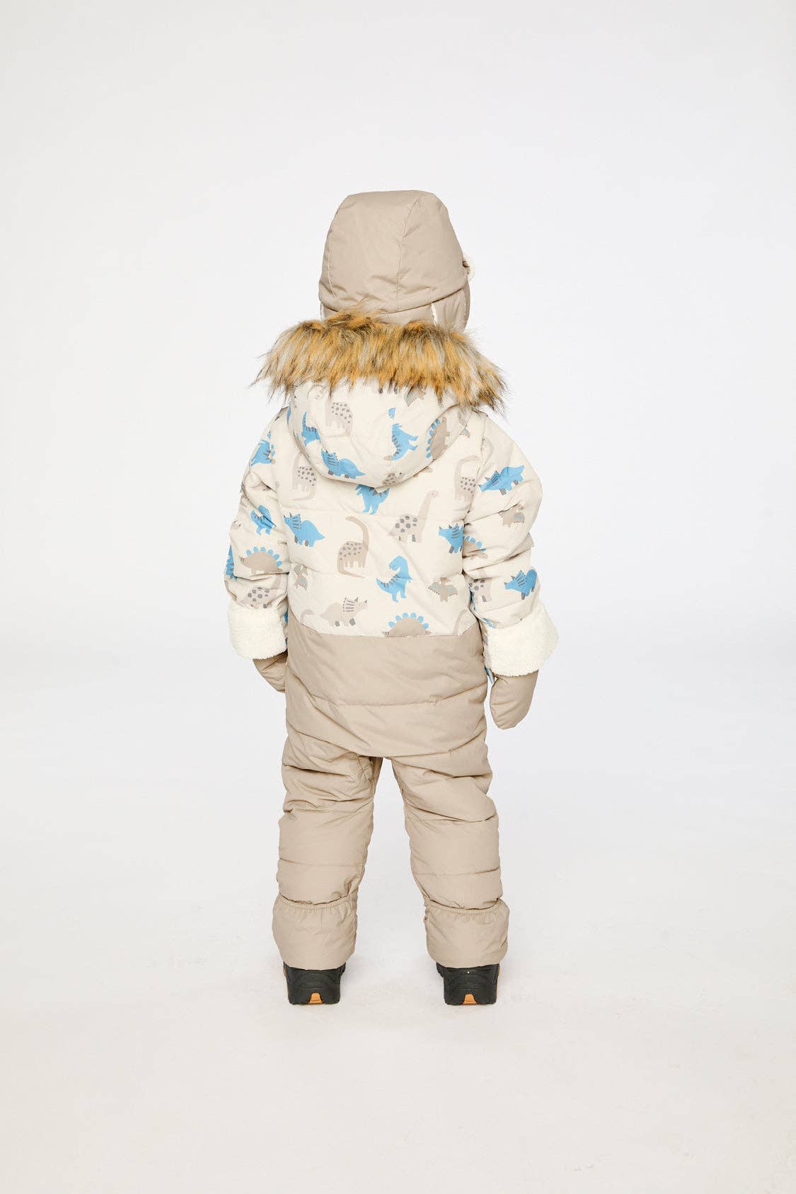 [Pre-order] Baby Snug One Piece Snowsuit Blue Dinosaur Print