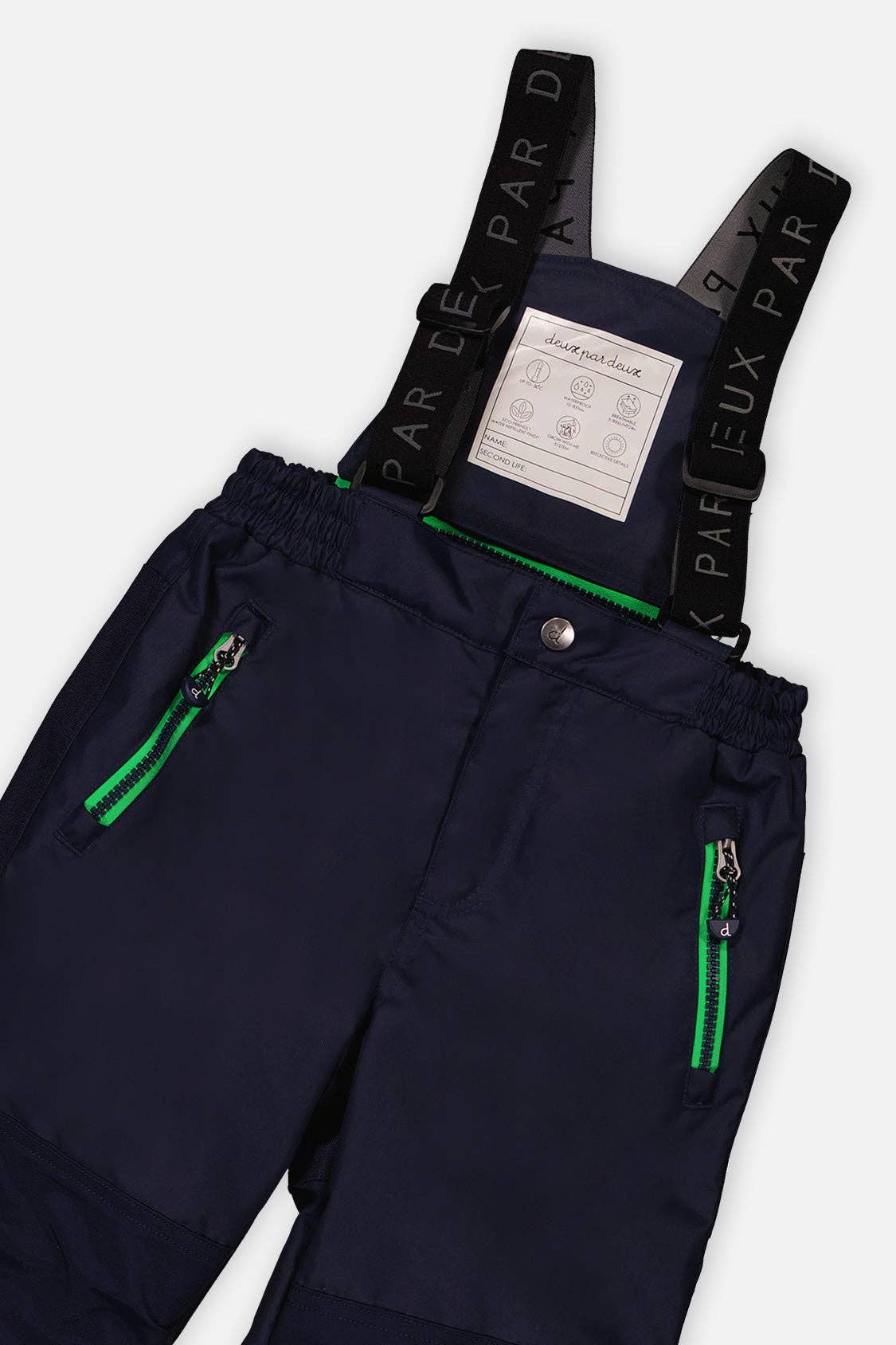 [Pre-order] Two Piece Play Snowsuit Blue And Green Checkered Print With Navy Pants