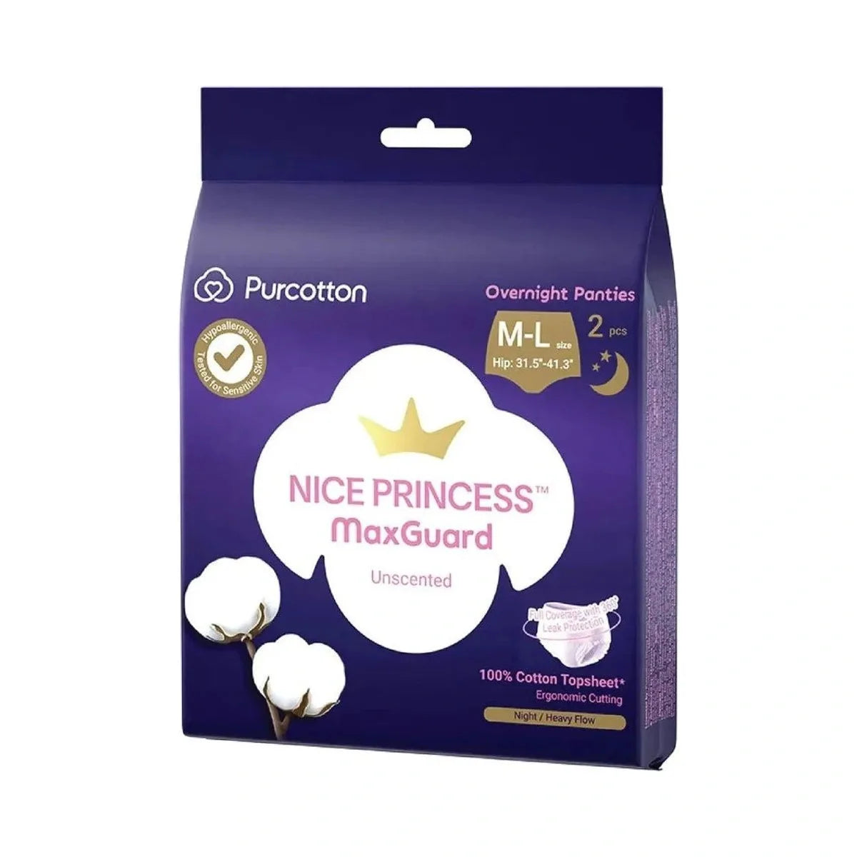 Purcotton Nice Princess Overnight Period Pants