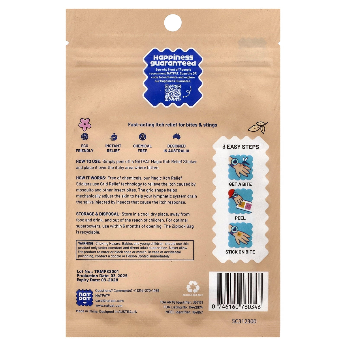 NATPAT MagicPatch Itch Relief Patches for Kids | Drug-Free Bug Bite Relief