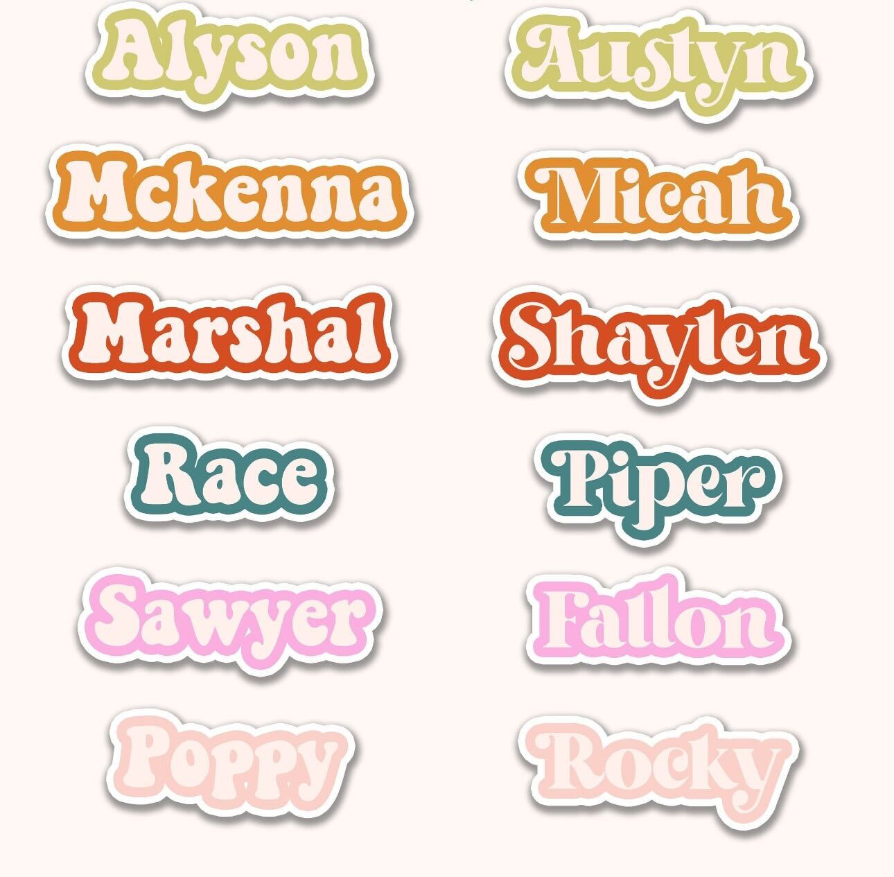 Custom Name Sticker