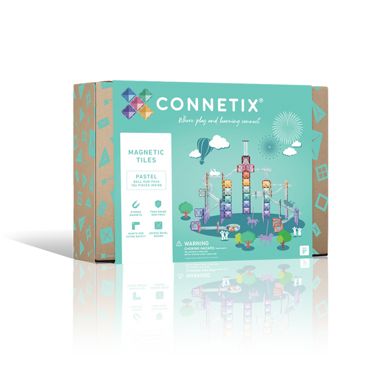 Connetix Pastel Ball Run Pack 106 Pieces