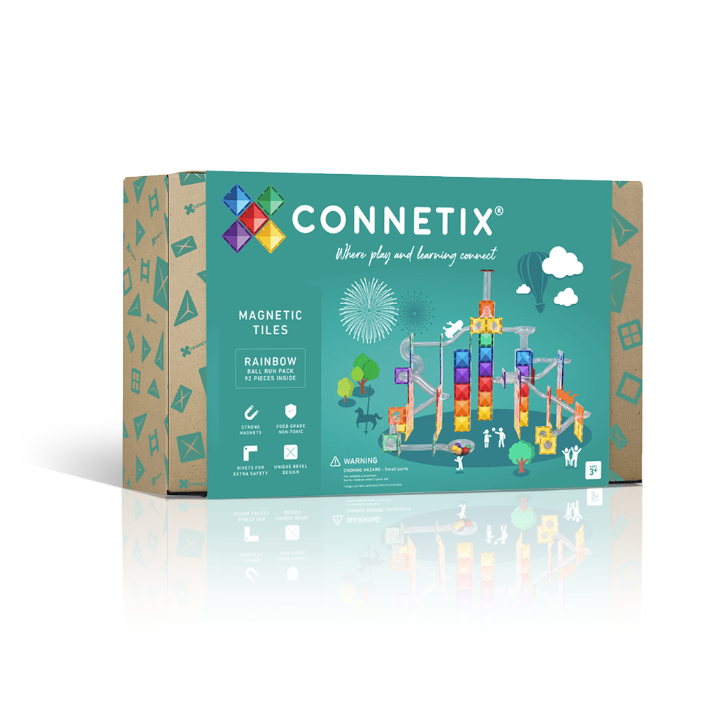 Connetix Rainbow Ball Run Pack 92 Pieces