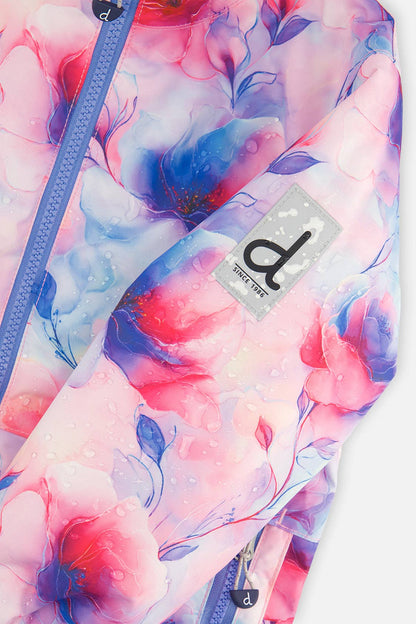 [Pre-order] Light Weight Two Piece Chill Snowsuit Mauve Printed Flowers