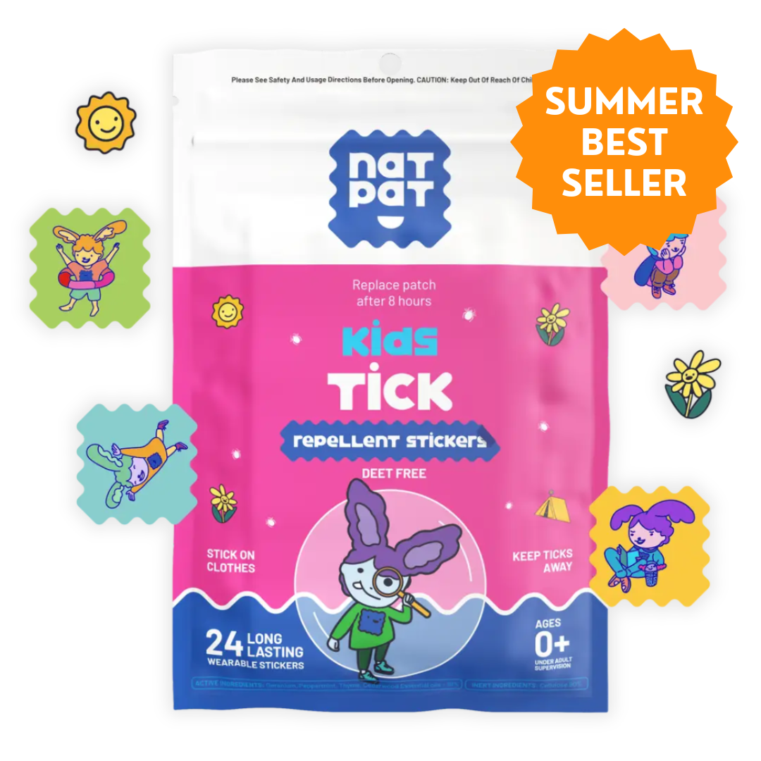 NATPAT TrailPatch Tick Repellent Stickers for Kids | 24 Pack