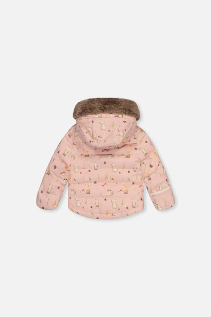 [Pre-order] Baby Two Piece Snowsuit Pink Animal Print