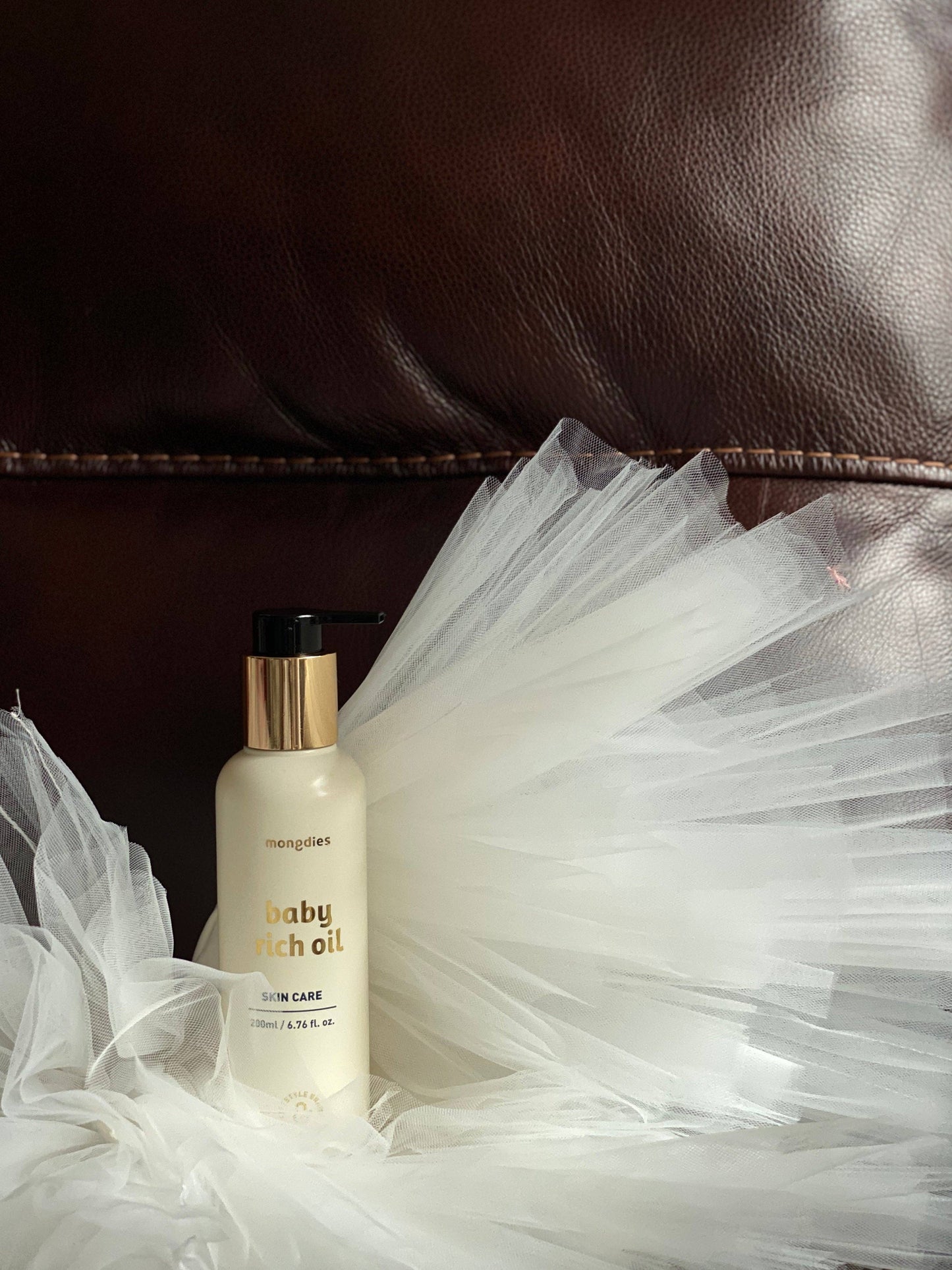 Mongdies Baby Rich Oil 200ml | Newborn Massage & Body Oil | EWG Green