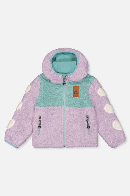 [Pre-order] Reversible Mid-Season Jacket Pale Blue-Grey And Mauve