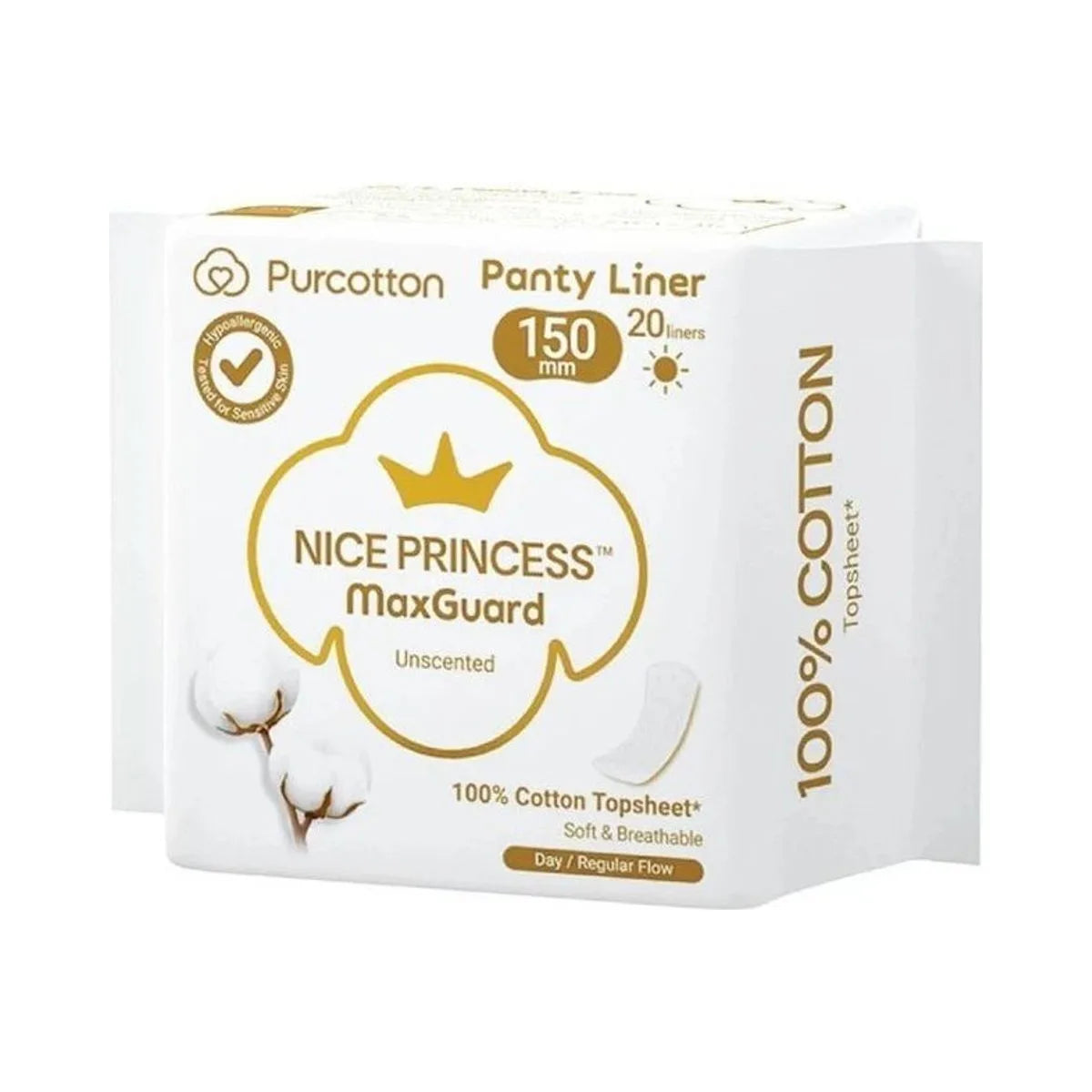 Purcotton Nice Princess Panty Liners 150mm