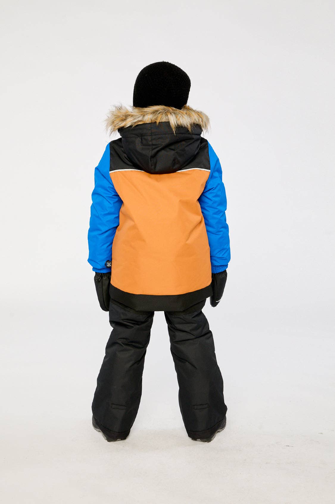 [Pre-order] Two Piece Discover Snowsuit Black Brown And Blue