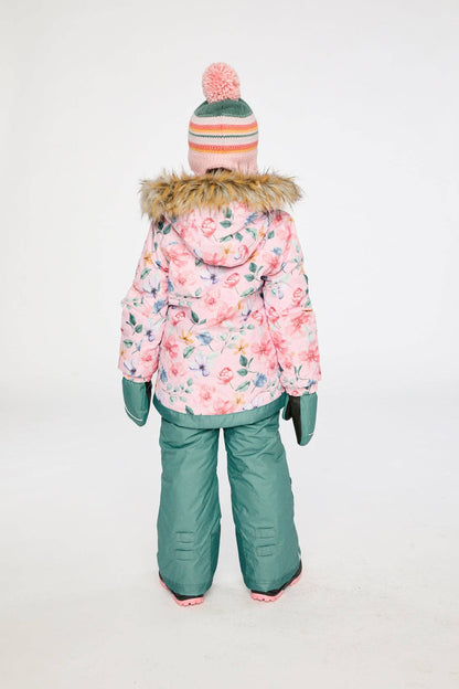 [Pre-order] Two Piece Play Snowsuit Pink Vintage Floral Print