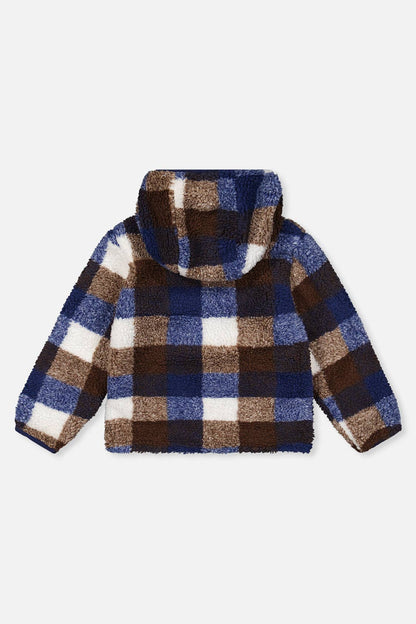 [Pre-order] Reversible Mid-Season Jacket Dark Blue And Brown