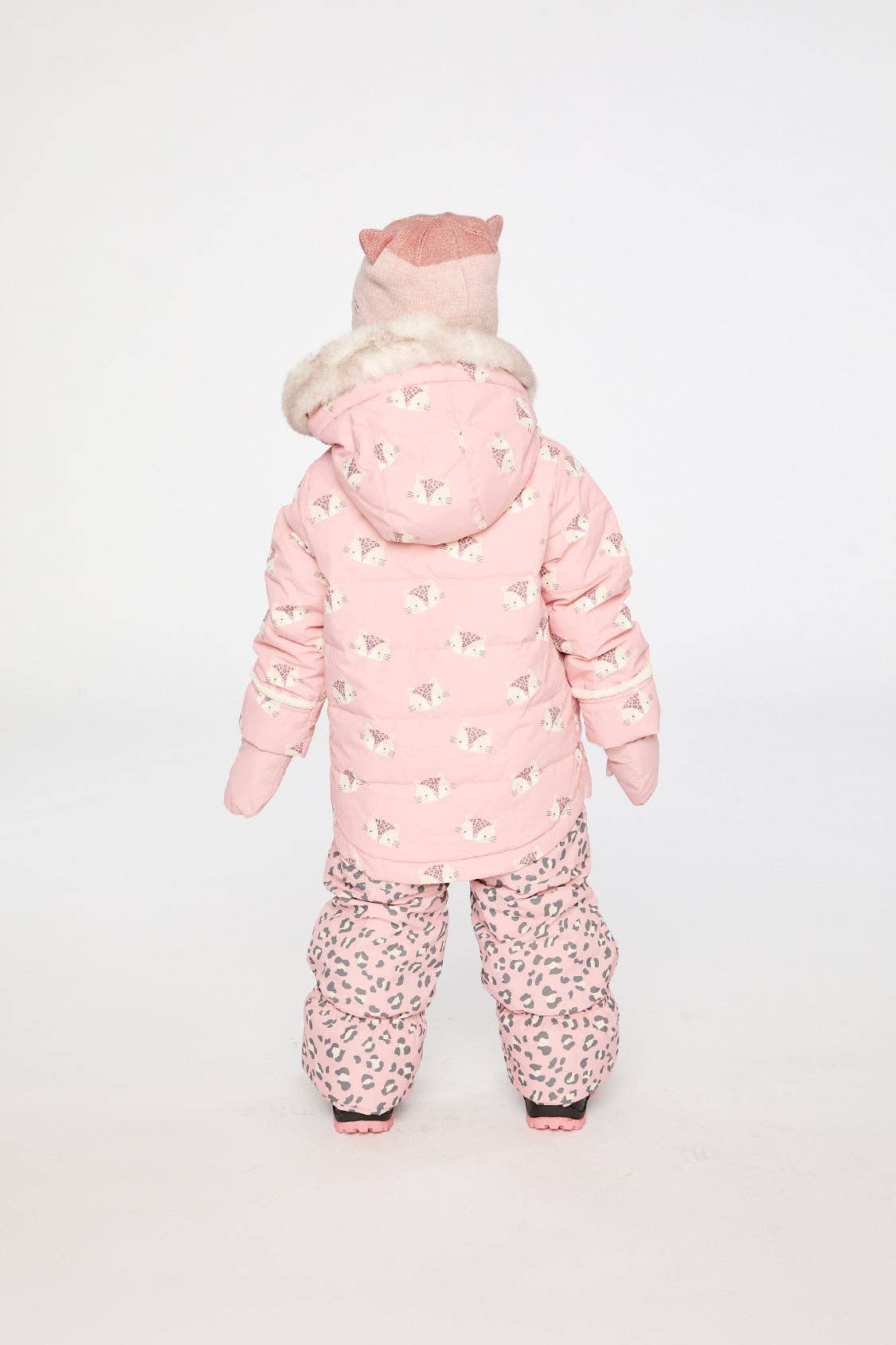 [Pre-order] Baby Two Piece Snowsuit Rose Leopard Print