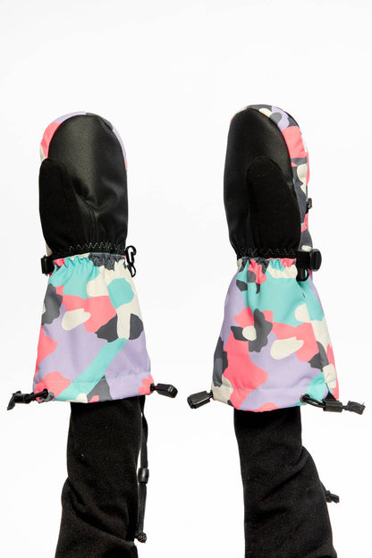 [Pre-order] Teknik Winter Mittens Coral Camouflage