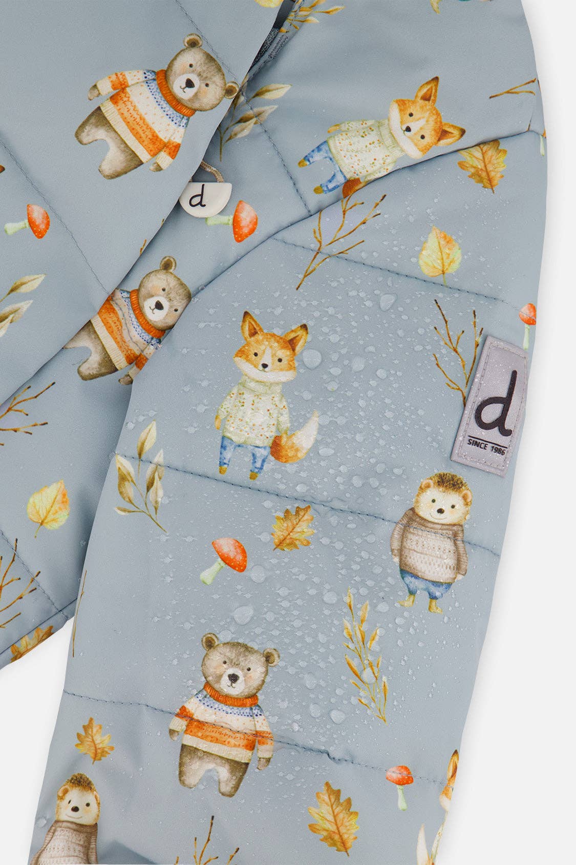 [Pre-order] Baby Two Piece Snowsuit Blue Animal Print