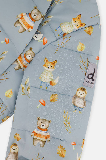 [Pre-order] Baby Two Piece Snowsuit Blue Animal Print