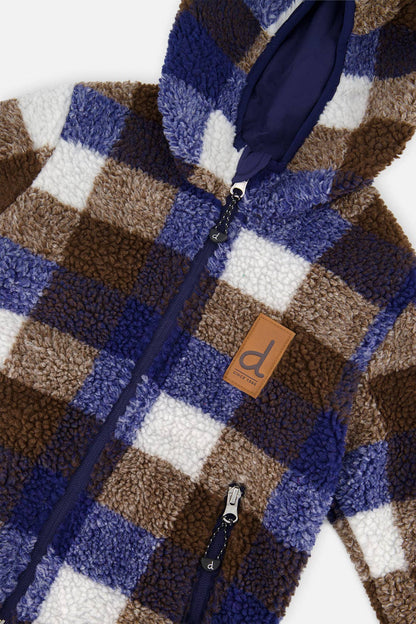 [Pre-order] Reversible Mid-Season Jacket Dark Blue And Brown