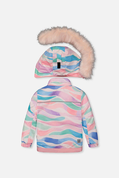 [Pre-order] Two Piece Play Snowsuit Multicolored Line Print