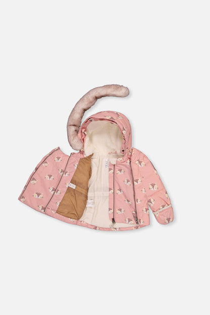 [Pre-order] Baby Two Piece Snowsuit Rose Leopard Print