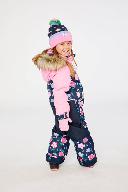 [Pre-order] Kids One Piece Discover Snowsuit Blue Floral Print