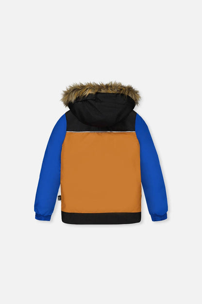 [Pre-order] Two Piece Discover Snowsuit Black Brown And Blue