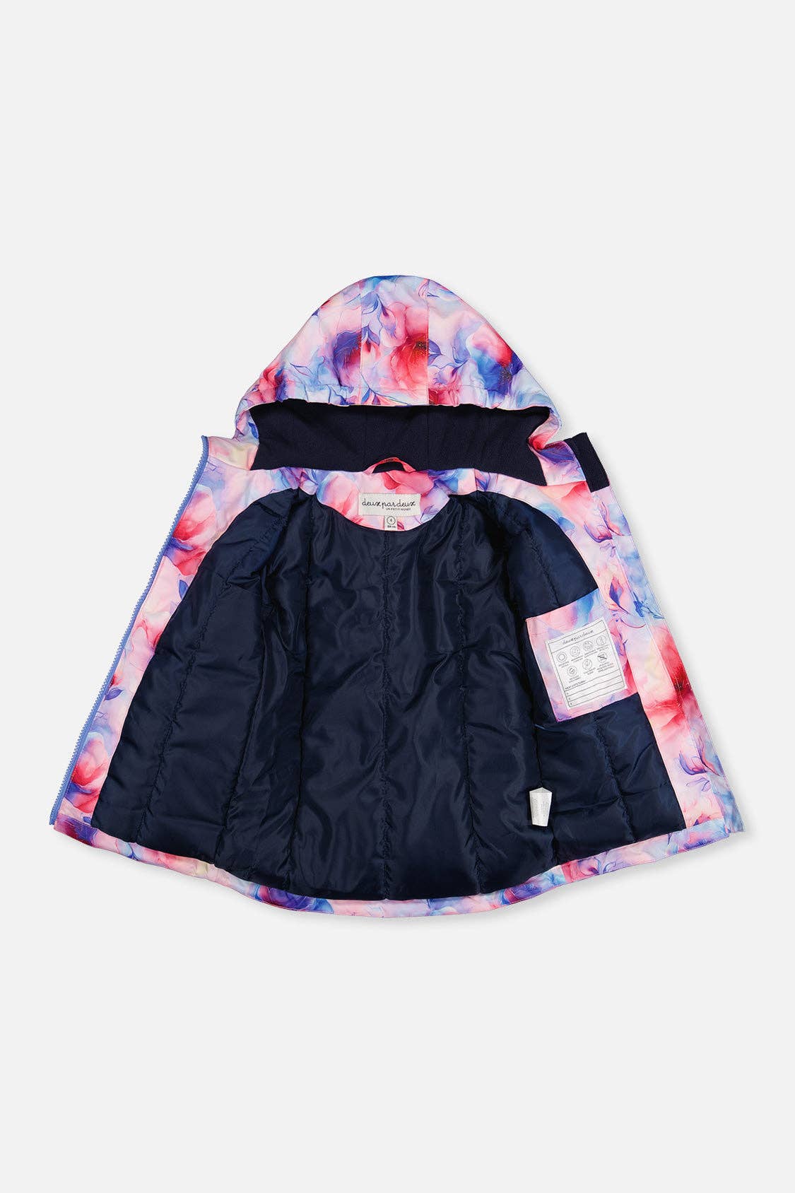 [Pre-order] Light Weight Two Piece Chill Snowsuit Mauve Printed Flowers