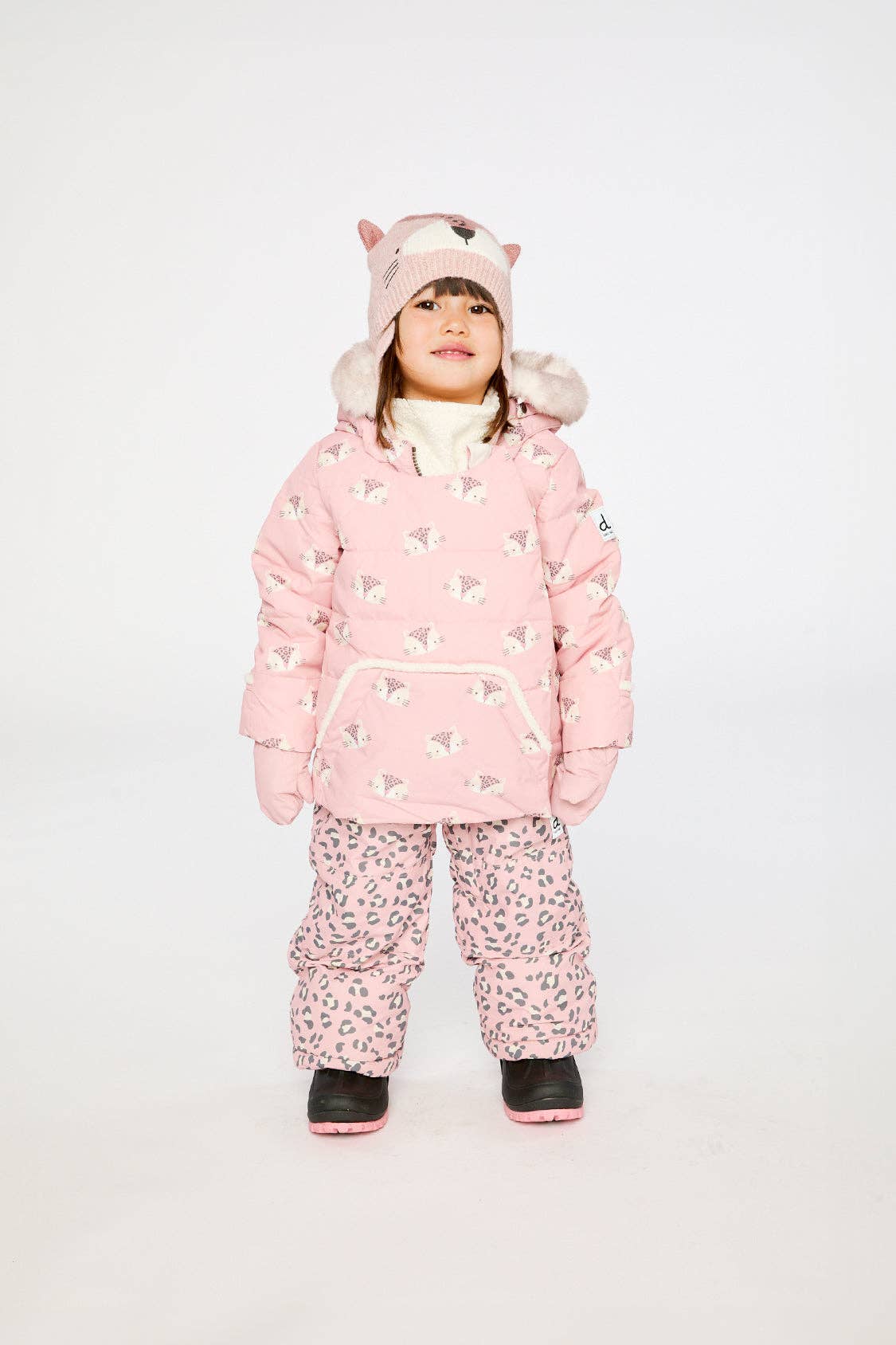 [Pre-order] Baby Two Piece Snowsuit Rose Leopard Print