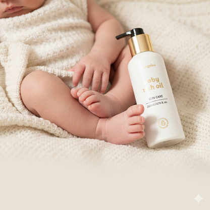 Mongdies Baby Rich Oil 200ml | Newborn Massage & Body Oil | EWG Green