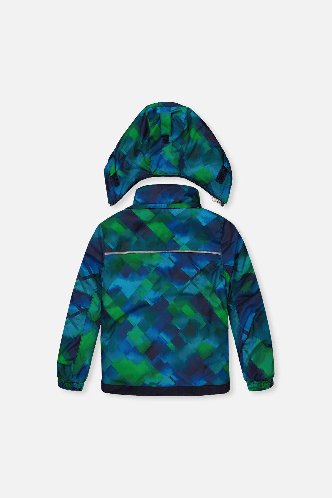 [Pre-order] Two Piece Play Snowsuit Blue And Green Checkered Print With Navy Pants
