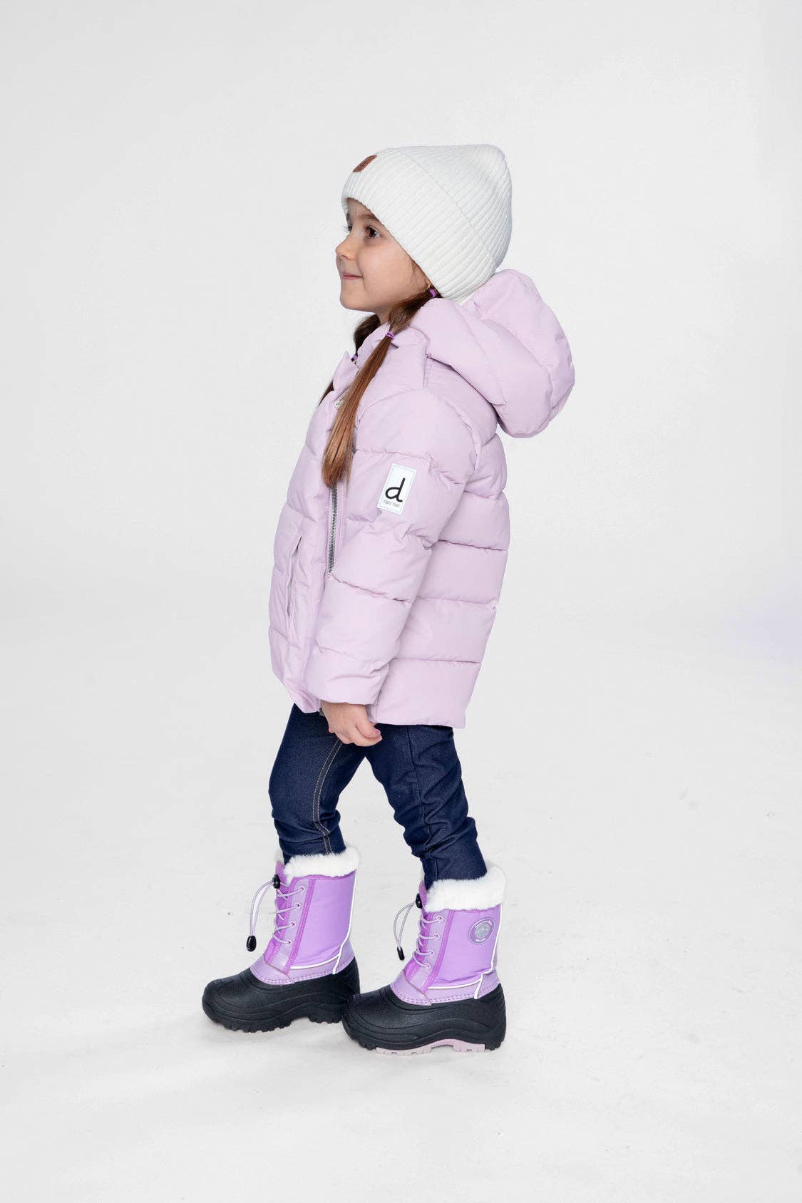 [Pre-order] Winter Jacket Adapted For Car Seats Lavender