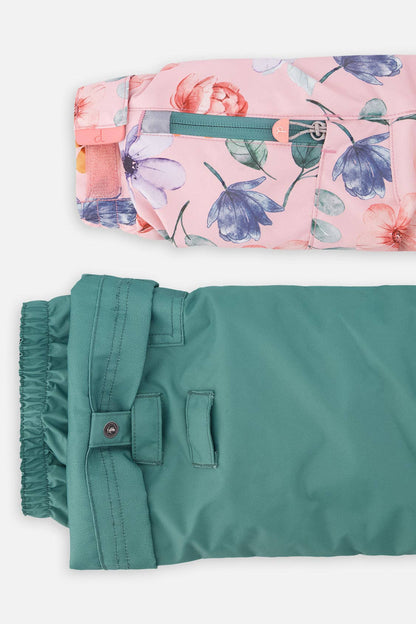 [Pre-order] Two Piece Play Snowsuit Pink Vintage Floral Print